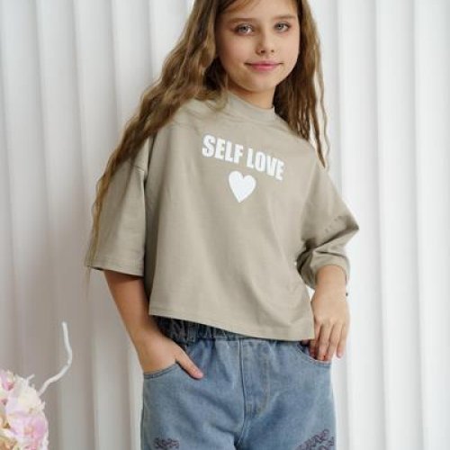 Футболка Ariamo (140-164) A10 khaki (лето) Ariamo A10 khaki