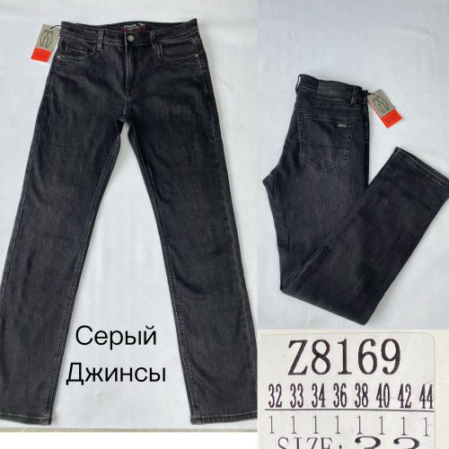 Джинсы God Baron (32-44) Z8169 grey (деми) God Baron Z8169 grey
