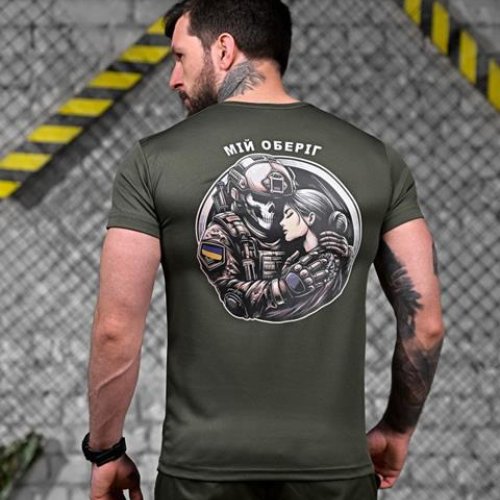 Футболка Madoka (M-3XL) 869 khaki (лето) Madoka 869 khaki