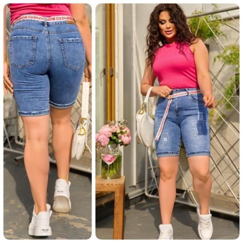 Шорты Lady N (30-36) 1716 l.blue (лето) Lady N 1716 l.blue