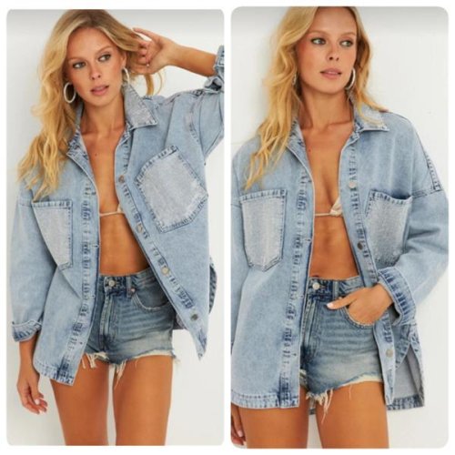 Рубашка Lady N (S-L) 475 l.blue (лето) Lady N 475 l.blue