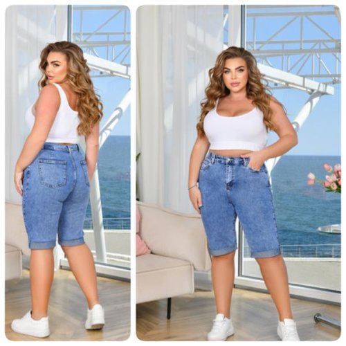 Бриджи Lady N (32-42) 704 l.blue (лето) Lady N 704 l.blue