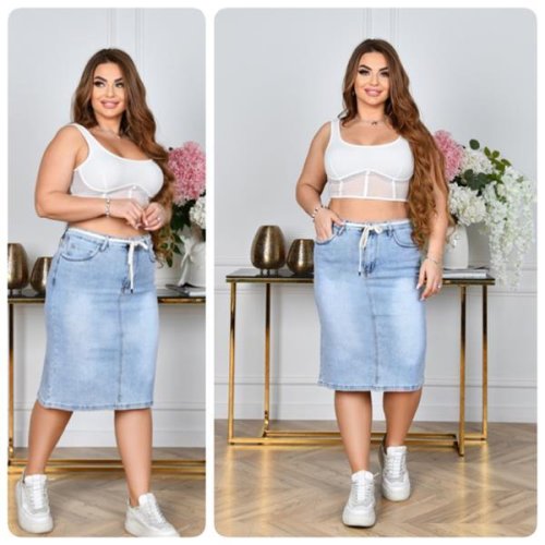 Юбка Lady N (32-42) 801 l.blue (лето) Lady N 801 l.blue