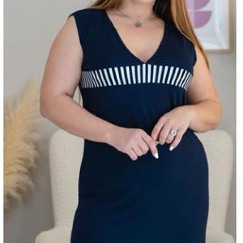 Сарафан Vehuiah (2XL-4XL) 456813-1 navy (лето) Vehuiah 456813-1 navy