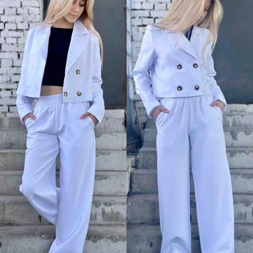 Костюм Karolina (32-42) KR204 white (деми) Karolina KR204 white