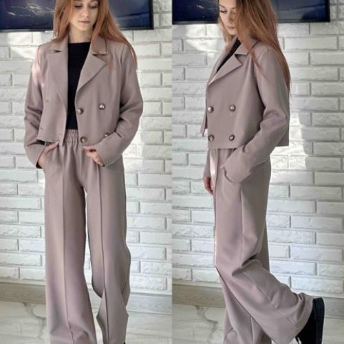 Костюм Karolina (32-42) KR206 brown (деми) Karolina KR206 brown