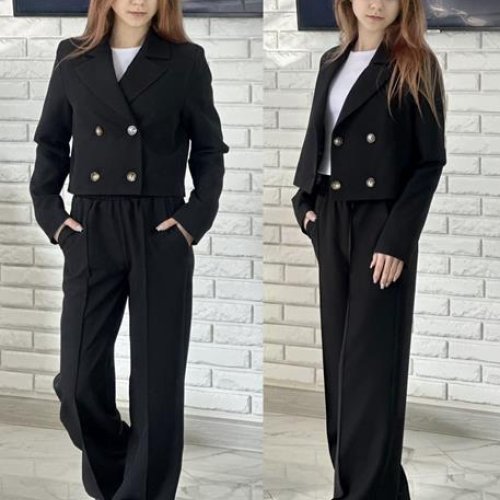 Костюм Karolina (32-42) KR208 black (деми) Karolina KR208 black