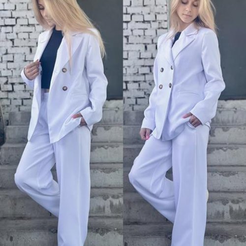 Костюм Karolina (32-42) KR211 white (деми) Karolina KR211 white