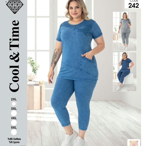 Костюм Alberk (2XL-5XL) 242 blue (лето) Alberk 242 blue