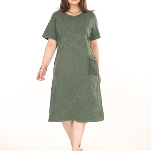 Платье Alberk (56-62) 4085 khaki (лето) Alberk 4085 khaki