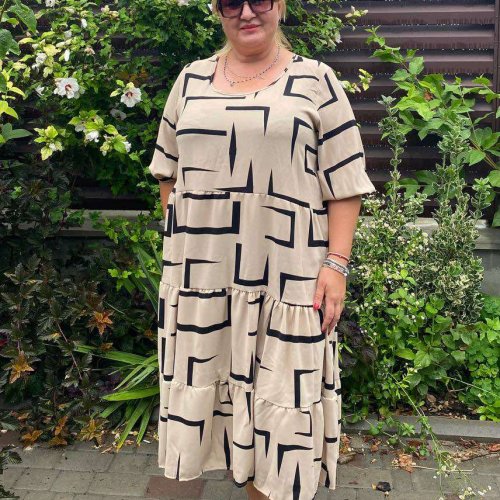 Платье BAT (52-56) 366-1 beige (лето) BAT 366-1 beige