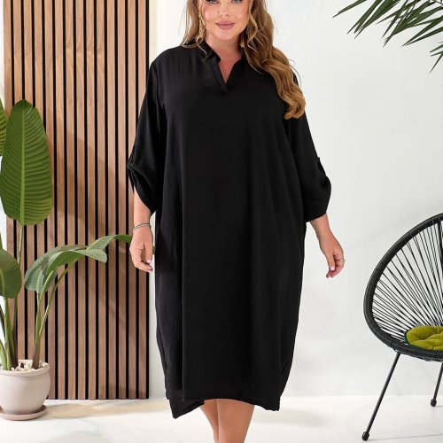 Платье BAT (52-60) 87 black (лето) BAT 87 black