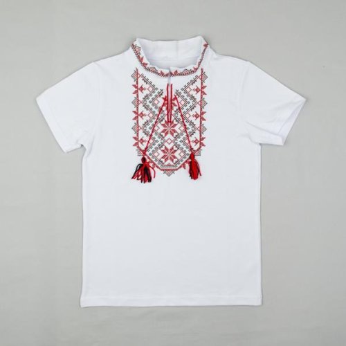 Вышиванка Webi (128-140) 15-11-12 white (лето) Webi 15-11-12 white