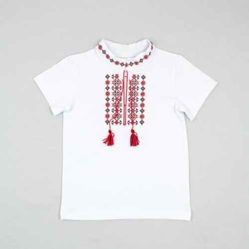 Вышиванка Webi (110-122) 15-11-7 white (лето) Webi 15-11-7 white