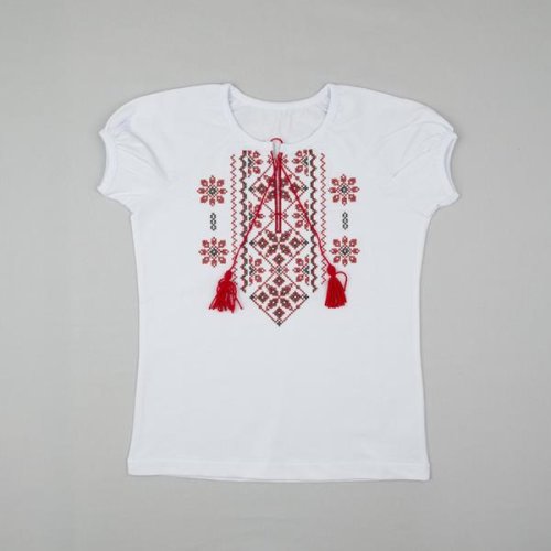 Вышиванка Webi (128-140) 15-12-10 white (лето) Webi 15-12-10 white