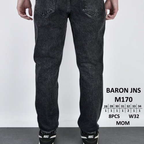 Джинсы God Baron (28-34) M170 black (деми) God Baron M170 black