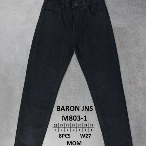 Джинсы God Baron (26-32) M803-1 black (деми) God Baron M803-1 black