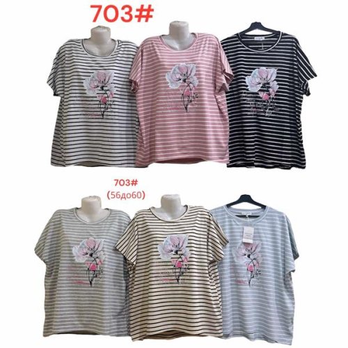 Футболка Katty (56-60) 703 mix (лето) Katty 703 mix