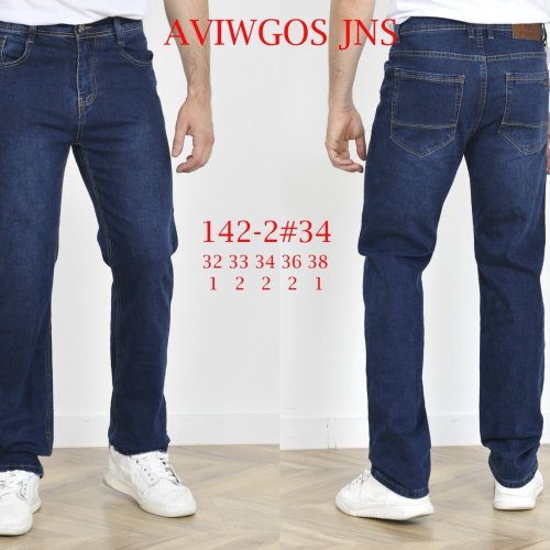 Джинсы God Baron (32-38) 142-2 blue (деми) God Baron 142-2 blue