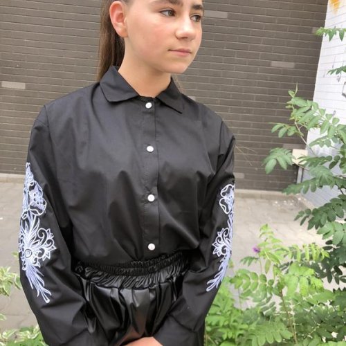 Рубашка Moda school (140-150) M7 black (деми) Moda school M7 black