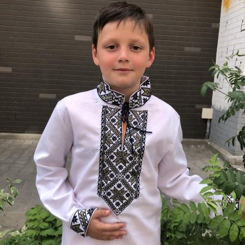 Вышиванка Moda school (128-146) M10 white (деми) Moda school M10 white