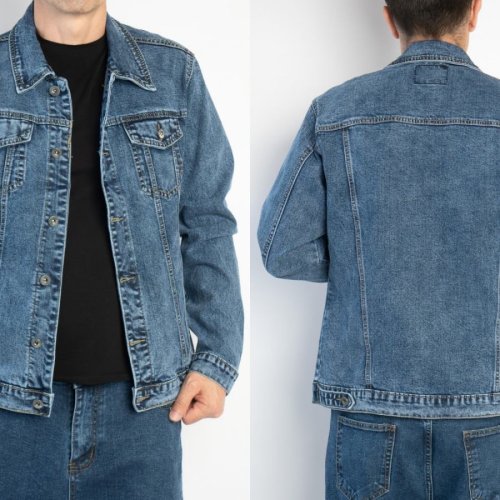 Куртка God Baron (XL-6XL) 206 blue (деми) God Baron 206 blue