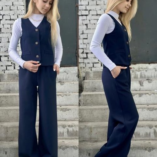 Костюм Karolina (32-42) KR269 navy (деми) Karolina KR269 navy
