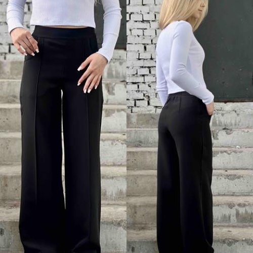 Штаны Karolina (32-42) KR266 black (деми) Karolina KR266 black