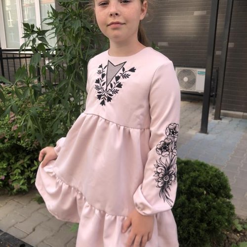 Платье Moda school (138-146) M22 powder (лето) Moda school M22 powder