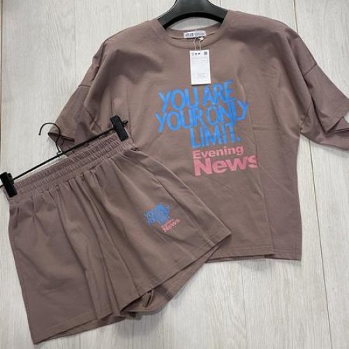 Костюм спорт Annet (S-L) AZ0160 brown (лето) Annet AZ0160 brown