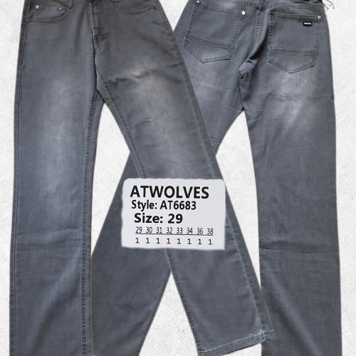 Джинсы God Baron (29-38) AT6683 black (деми) God Baron AT6683 black