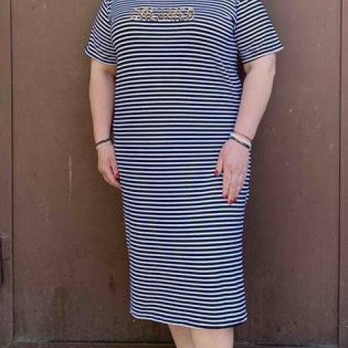 Платье BAT (46-56) 12 black (лето) BAT 12 black