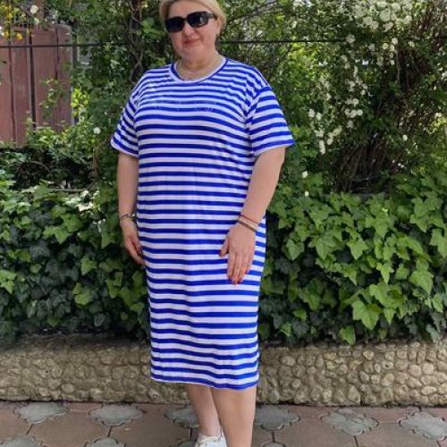 Платье BAT (46-56) 12 blue (лето) BAT 12 blue