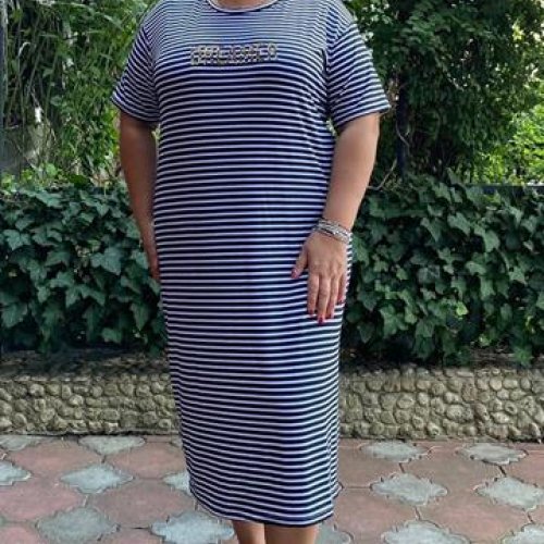 Платье BAT (46-56) 12-2 navy (лето) BAT 12-2 navy