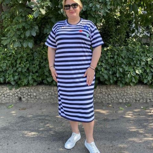 Платье BAT (46-56) 12-3 navy (лето) BAT 12-3 navy