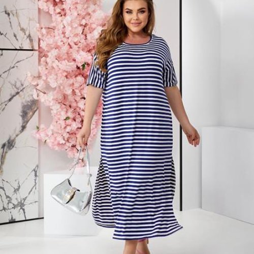 Платье BAT (54-64) 1810 blue (лето) BAT 1810 blue