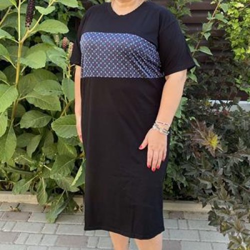 Платье BAT (42-56) 731 black-grey (лето) BAT 731 black-grey