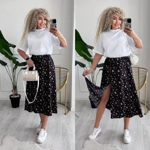 Юбка Sofi Cor (42-52) 6043 black (лето) Sofi Cor 6043 black