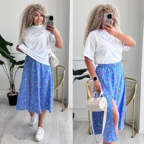 Юбка Sofi Cor (42-52) 6043 blue (лето) Sofi Cor 6043 blue