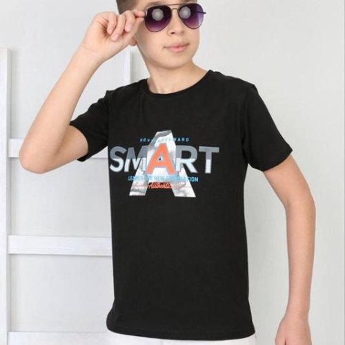 Футболка MMZ (9-13) M406 black (лето) MMZ M406 black