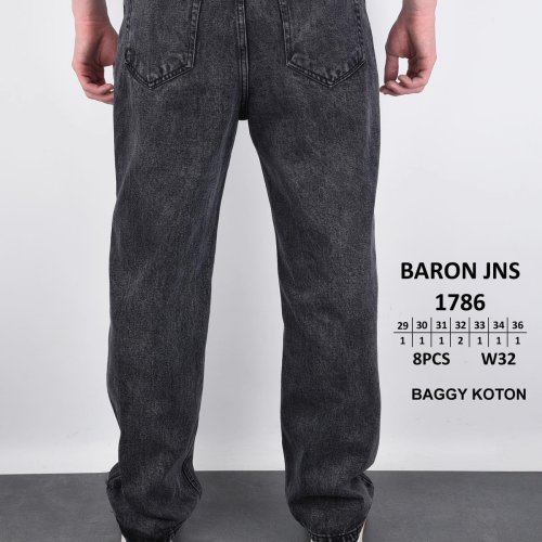 Джинсы God Baron (29-36) 1786 black (деми) God Baron 1786 black