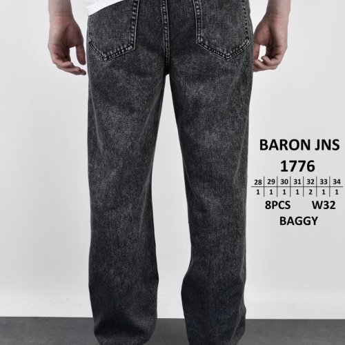 Джинсы God Baron (28-34) 1776 black (деми) God Baron 1776 black