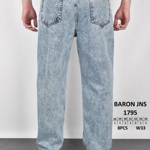 Джинсы God Baron (28-34) 1795 l.blue (деми) God Baron 1795 l.blue