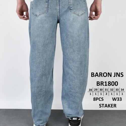 Джинсы God Baron (28-34) BR1800 l.blue (деми) God Baron BR1800 l.blue