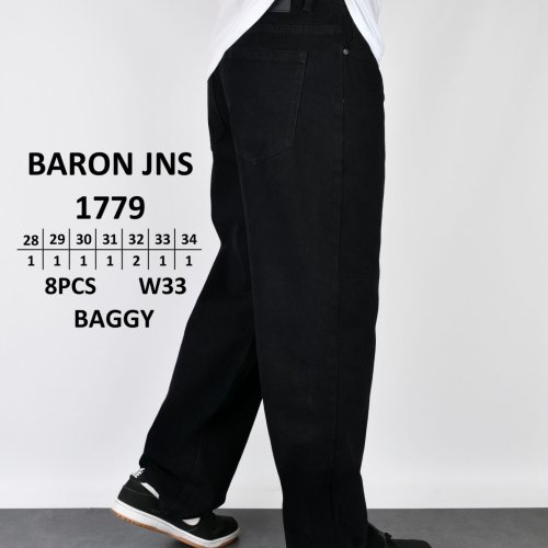 Джинсы God Baron (28-34) 1779 black (деми) God Baron 1779 black