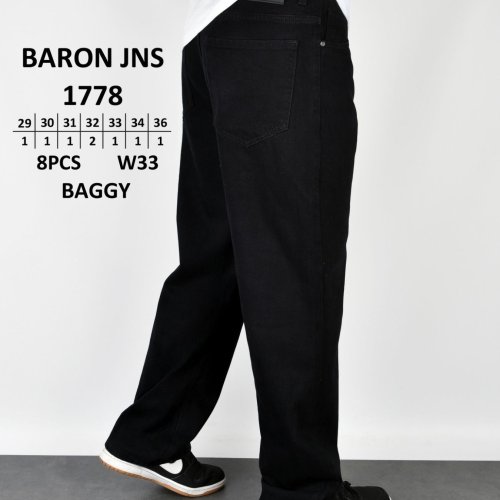 Джинсы God Baron (29-36) 1778 black (деми) God Baron 1778 black