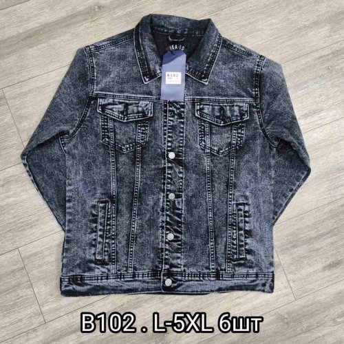 Куртка God Baron (L-5XL) B102 grey (деми) God Baron B102 grey