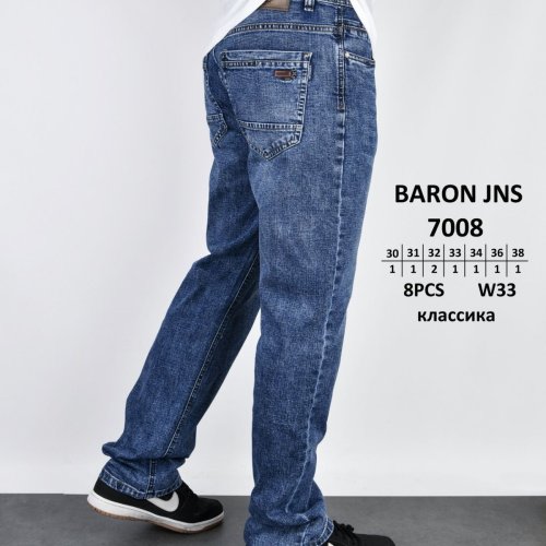 Джинсы God Baron (30-38) 7008 blue (деми) God Baron 7008 blue