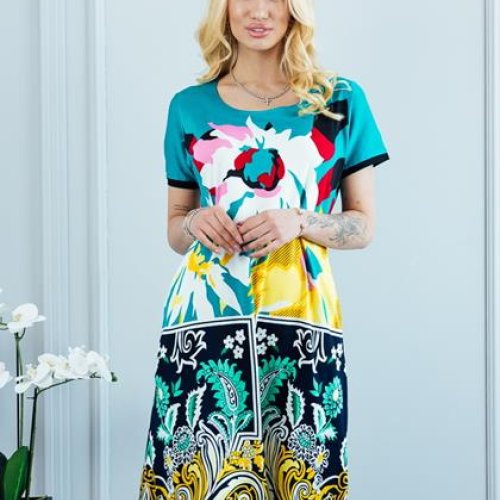 Платье Vehuiah (M-2XL) 172780 l.blue (лето) Vehuiah 172780 l.blue