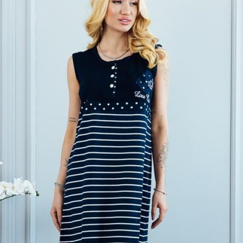 Сарафан Vehuiah (S-L) 3806101 navy (лето) Vehuiah 3806101 navy